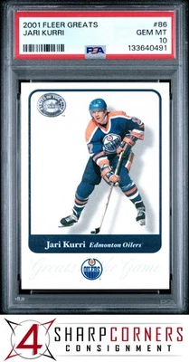 Fleer Greats #86 2001 Jari Kurri Hof Pop 2 PSA 10 Foto 1 de 3