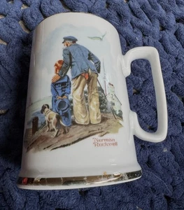Norman Rockwell "Looking Out To Sea" Coffee Mug Tea Cup 4" The Museum Collection - Picture 1 of 6