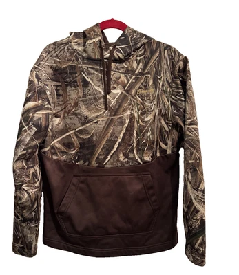 Gamehide Marsh Lord Hoodie, camouflage upper and brown fleece lower Medium - Image 1 of 4