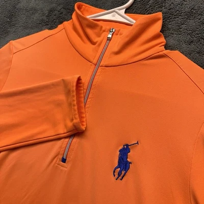 Polo Golf Ralph Lauren 1/4 Cremallera Pullover Mujer Grande Big Pony Logo Southern Hills Foto 1 de 4