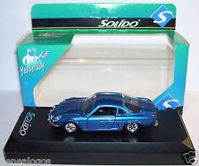 OLD SOLIDO ALPINE RENAULT A110 BLEU FONCE METAL 1970  REF 1803 IN BOX