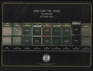 Marshall 40 Years of the Stack Combo Gitarrenverstärker 2005 Werbung Werbedruck - Bild 1 von 3