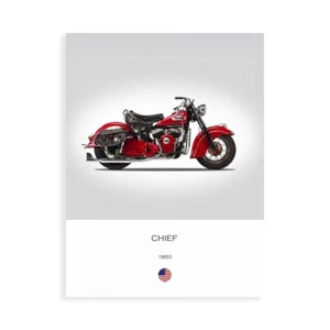 Stampa su Tela su Carta Poster o Quadro Rogan Mark Indian Chief 1950 - Picture 1 of 2