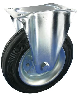 ROLLENTECHNIK VOM STEIN GMBH Bockrolle Rad 80mm Vollgummi Rollenlager Tragfähigkeit:50KG