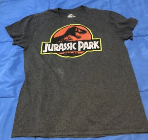 Offizielles JURASSIC PARK Herren Grafik T-Shirt - Meliert Dunkelgrau - Größe M - Bild 1 von 4