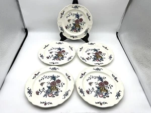 Set of 5 - WEDGWOOD Williamsburg Potpourri Bread & Butter Plates 6 1/2" - Picture 1 of 12