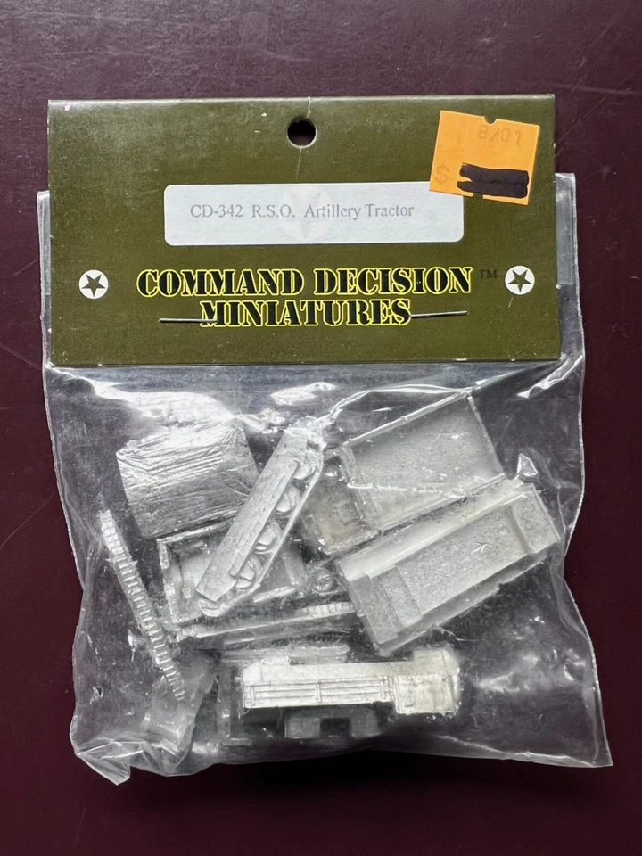 RSO Artillery Tractor CD-342 15mm Command Decision sealed pack - Image 1 of 1