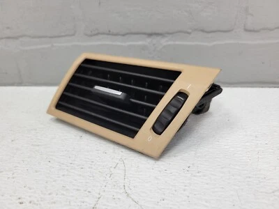 2007-2010 BMW X3 Front Driver Outer Dash AC Heat Air Vent Grille Sand Beige OEM - Image 1 of 4