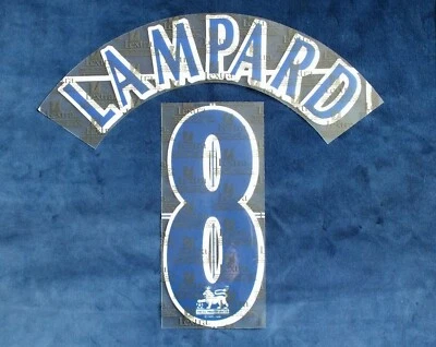 LEXTRA SPORTING ID Lextra 97-06 Chelsea Frank Lampard 8 EPL Player Issue Size Shirt Name Number Set