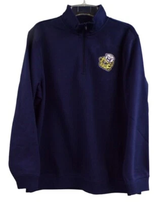 Sudadera con cremallera 1/4 de la Universidad de Michigan Biff The Wolverine para hombre XS-4XL LT-4XLT Foto 1 de 3