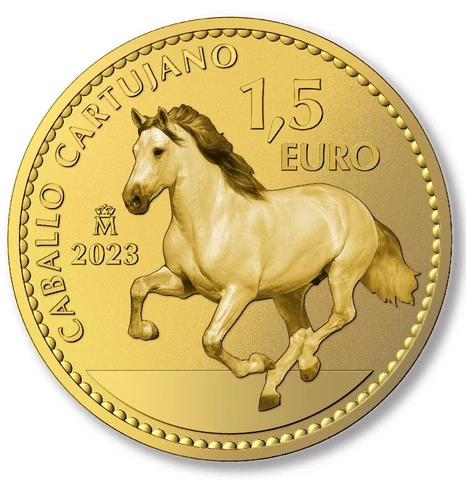 2023 Spanish Stallion (Caballo) 1-Ounce Gold - Raw - Free Shipping Cover