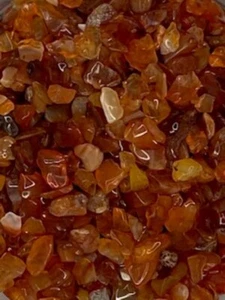 Tumbled Carnelian Stone Chips 2 oz - Picture 1 of 2
