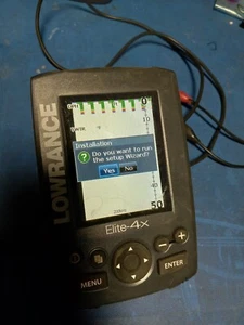 LOWRANCE Elite-4x FishFinder-Unit STAND - NO POWER CORD - Picture 1 of 6