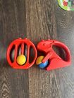 VINTAGE LEGO DUPLO RED RABBIT BUNNY PLUS OTHER STACKABLE BABY RATTLE