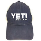 Yeti Coolers Distressed Hat Boat Fish Logo Mesh Snap Back Trucker Baseball Cap