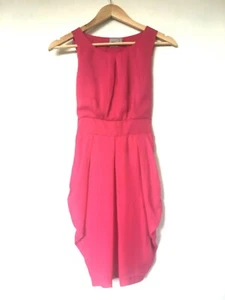 ASOS Chiffon Tulip Dress Stretch Fit Pixie Fairy Festival Party Pink Summer 6 XS - Picture 1 of 4