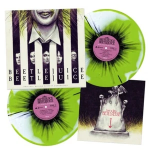 Beetlejuice Beetlejuice Soundtrack Limited Green White Swirl Color Vinyl 2LP - Picture 1 of 1