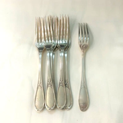 10 fourchettes à entremet ERCUIS modèle LAURIER modèle LAURIER couverts 19cm GS - Photo 1/4