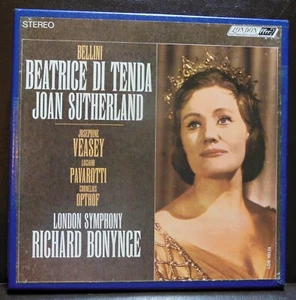 Bellini Beatrice Di Tenda Joan Sutherland Box Set 4 Track 7 1/2 IPS 2x Reel Tape - Bild 1 von 9