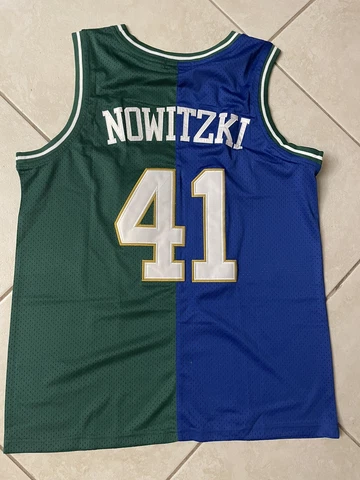 Dirk Nowitzki Dallas Mavericks Jersey #41 Size L Cover