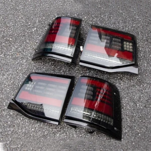 1Pair For Toyota Land Cruiser LC200 16-20 LED black Rear Brake Tail Lights Lamps - Picture 1 of 10