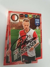 NICOLAI JORGENSEN * FEYENOORD 365 TRADING CARD ORIGINAL SIGNED - PANINI