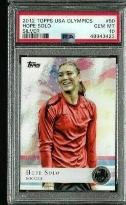 2012 Topps Olympics Hope Solo Silver PSA 10 - Image 1 of 2