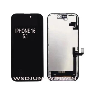 Do iPhone 16 6,1" Ekran dotykowy LCD Digitizer Wyświetlacz Wymiana Rama montażowa - Zdjęcie 1 z 5
