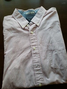 ABITO CASUAL UOMO NAUTICA MANICA LUNGA ROSSO A RIGHE CON BOTTONI TAGLIA XL CAMICIA - Foto 1 di 5