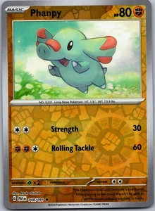 Phanpy SV: Paldean Fates 048/091 Reverse Holo - Picture 1 of 2
