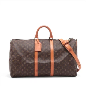 Bolso Louis Vuitton LV Boston M41414 Keepall Bandolera 55 Marrón Monograma Rango BC - Imagen 1 de 10
