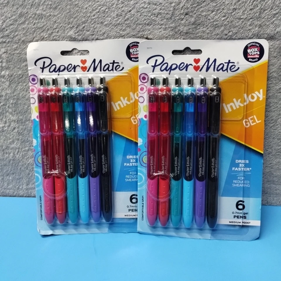 Paper Mate InkJoy GEL Pens Medium Point Assorted Colors 6 Count 1951713