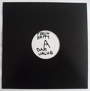 BASS VALUE - FEELIN HAPPY 12" VINYL 1992 W/L 3 BEAT MUSIC 3BTT004 *VG* - Picture 1 of 4