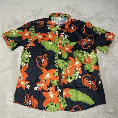 Baltimore Orioles Short Sleeve Multi-color Hawaiian Shirt, "O" Brand, SGA, sz XL - Image 1 of 4