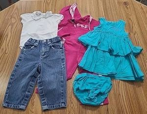 Guess Calvin Klein Sprockets Baby Girl 18 Months 6 Piece Lot Outfits Jeans - Picture 1 of 23