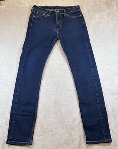 Levis Jeans Mens 30x29* Blue 510 Slim Straight American Dark Wash Stretch Denim - Picture 1 of 18