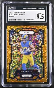 Puka Nacua, 2023 Panini Prizm - Rookies Disco Prizm #357 (RC) - Picture 1 of 2