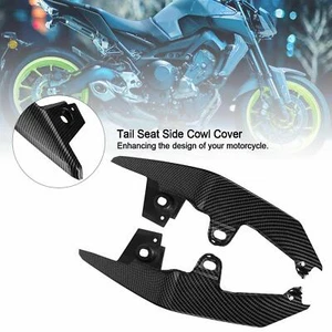 Carbon Tail Seat Side Cowl Cover Fairing For Yamaha MT-09 FZ09 2017-2021 D2 - Picture 1 of 11