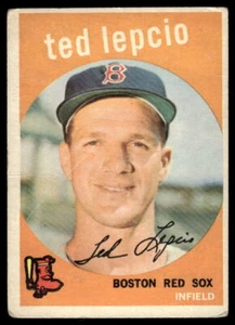 1959 Topps #348 Ted Lepcio VG - Picture 1 of 2