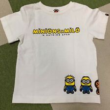 BAPE x MINIONS Kids Milo Print White T Shirt 100cm  (3-4T)  A BATHING APE