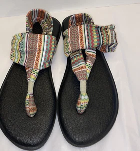 Sanuk Womens Size 11 Yoga Mat Sling Back Flip Flops Beach Comfort Sandals - Picture 1 of 9