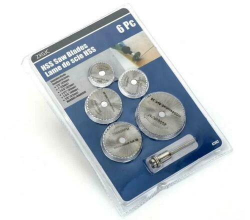 Z-N-HO-G Model Railroader's Rotary HSS Saw Blades (6pc Set) NIB - Image 1 of 2