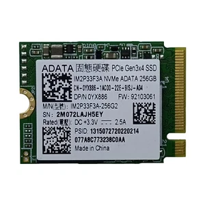 0YX886 ADATA IM2P33F3A PCLe Gen3*4 M.2 2230 SSD 256 GB IM2P33F3A-256G2 - Imagen 1 de 6