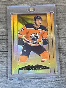 Connor McDavid RARE GOLD REFRACTOR INVESTMENT CARD SSP UPPER DECK OILERS