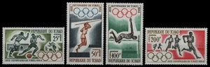 Chad 1964 - Mi-N.o 120-123 ** - Estampillada sin montar o nunca montada - Olimpia Tokio - Imagen 1 de 1