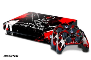 Xbox One X Console Skin with 2 Controller Decals INFECTD zombie apocalypse zone - Picture 1 of 1