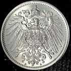 Deutsches Reich *Beautiful* Genuine 90% Silver Coin (.900) German Empire 1 Mark 