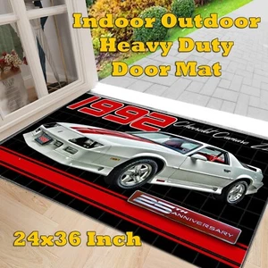 Alfombra puerta interior exterior resistente 1992 Camaro Z28 25 aniversario alfombra - Imagen 1 de 4