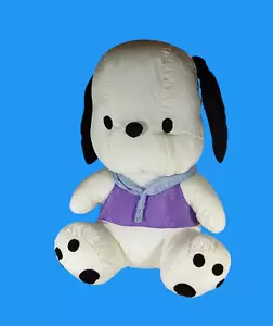 Vintage Sanrio Pochacco Nylon Plüsch Matrose Hund 9 Zoll Fallschirm Stofftier 1997 - Bild 1 von 12