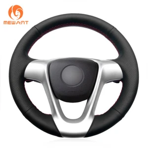 Top Black Leather Steering Wheel Cover for Smart Fortwo 2009-2013 Forjeremy 2013 - Picture 1 of 8